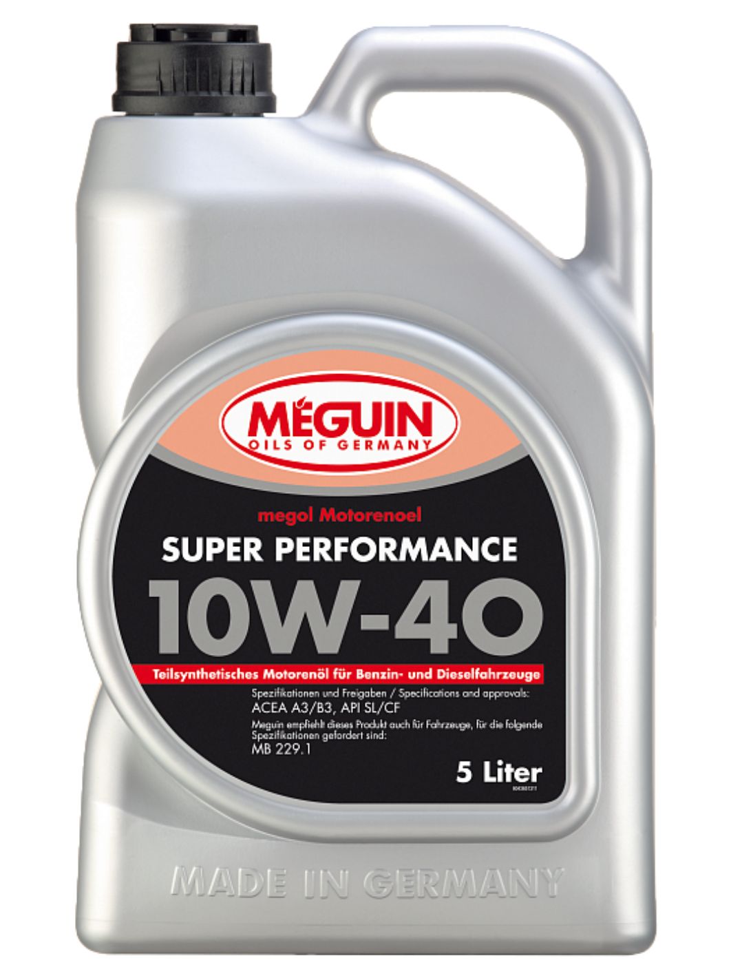MEGUIN SUPER PERFORMANCE 10W40 5л полусинтетическое моторное масло