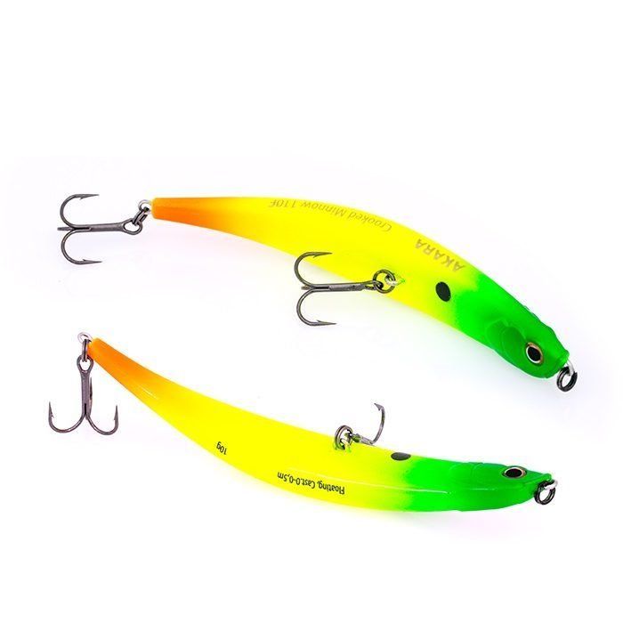 Воблер Akara Crooked Minnow 110F 10 гр. (5/14 oz 4, 3 in) A21
