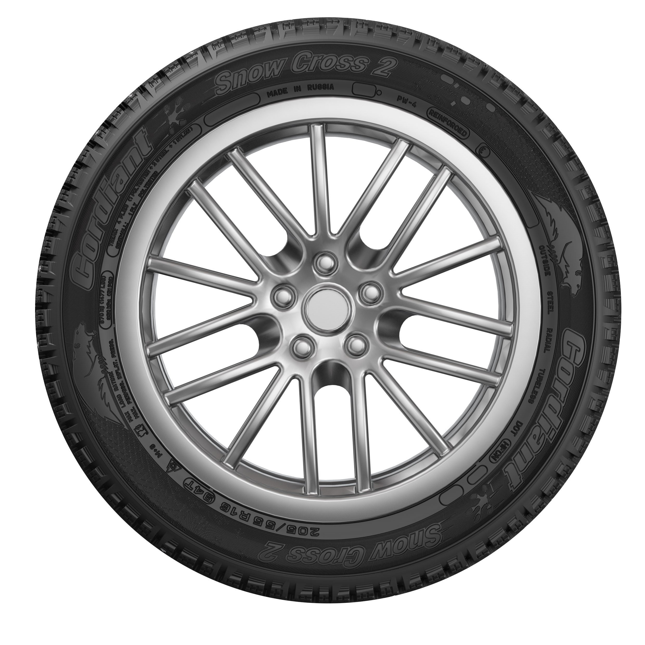 Шина Cordiant Snow Cross 2 SUV 205/70 R15 100T шип