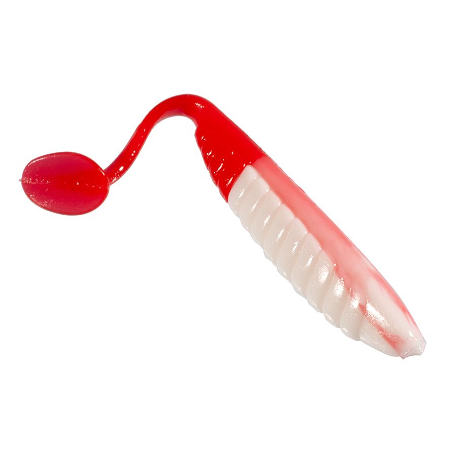 Приманка ZUB-BLEAK 100мм-4шт,  (цвет 010) бело-красный