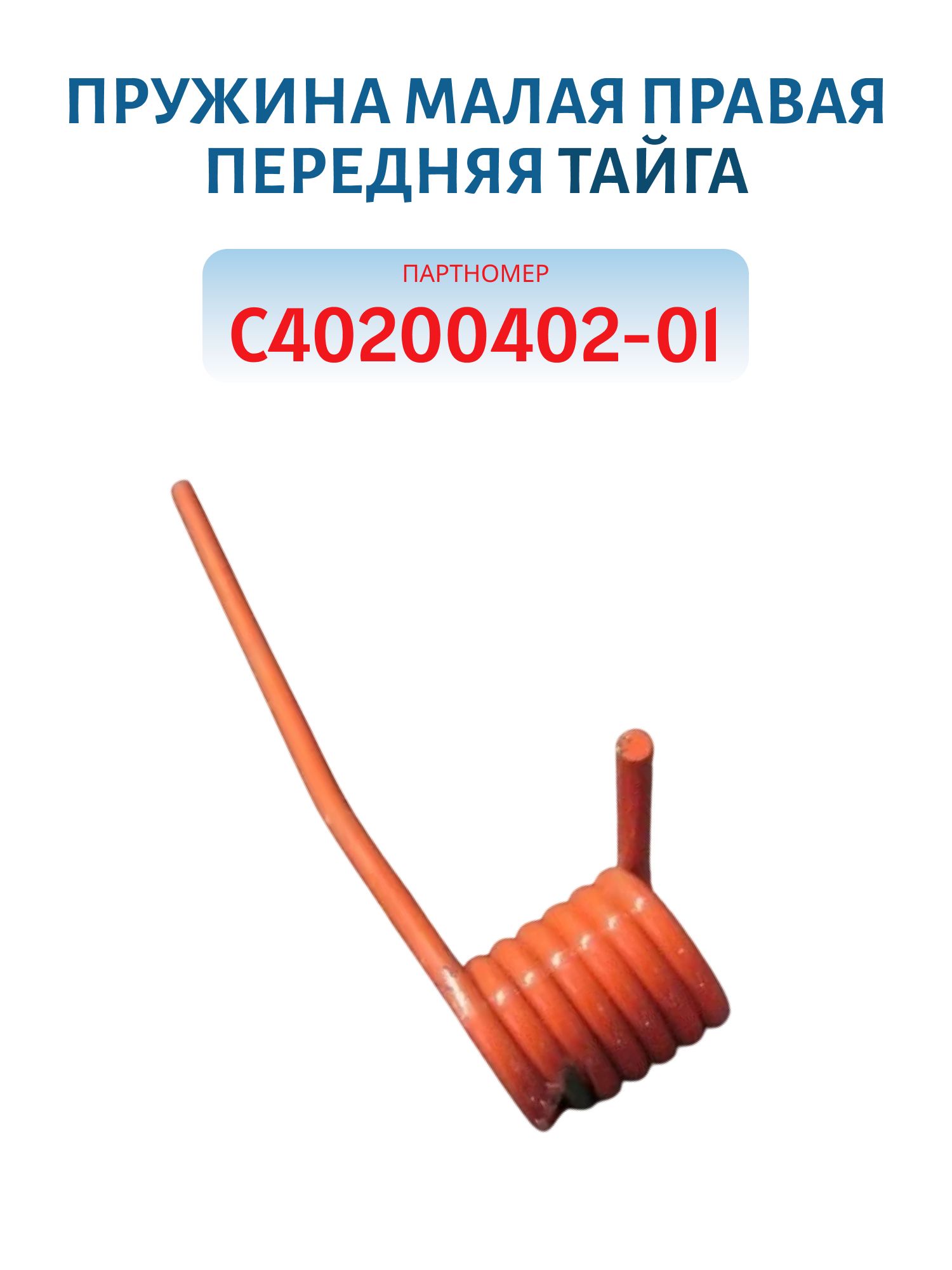 Пружина малая правая передняя Тайга С40200402-01