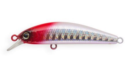 Воблер Минноу Strike Pro Mets 70 S,  70 мм,  6, 8 гр,  Загл. 1, 5м.,  Тонущий,  цвет: 022PPP-713 Redhead Silver,  (JS-392#022PPP-713)