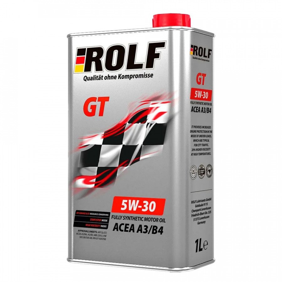 ROLF GT 5W30 A3/B4 1л синтетическое моторное масло