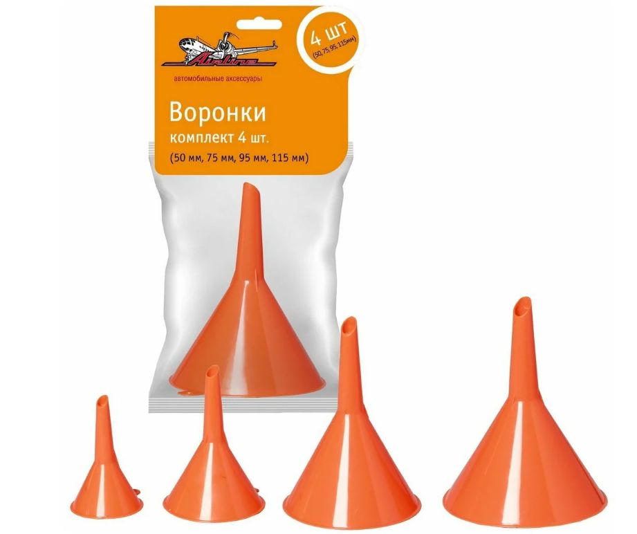 Воронки комплект 4 шт. (50 мм,  75 мм,  95 мм,  115 мм) APF-01  