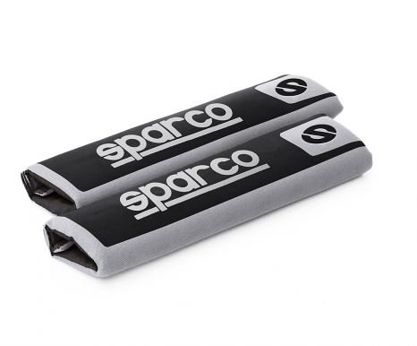 накладки на ремень безопасности sparco classic (2шт.) черно-серые spc/cls-0205 bk/gy