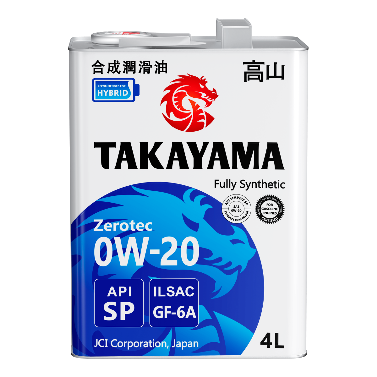 TAKAYAMA PAOtec SAE 0W20 ILSAC GF-6A API SP 4л (АКЦИЯ (4+1)) синтетическое моторное масло