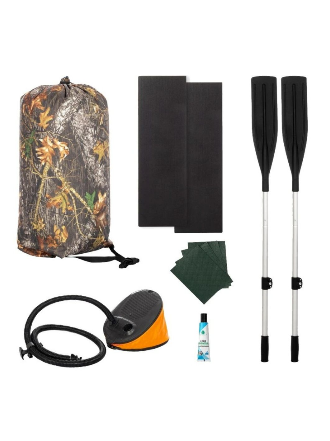 Лодка Бриз А240 надувное дно, зеленая Тонар