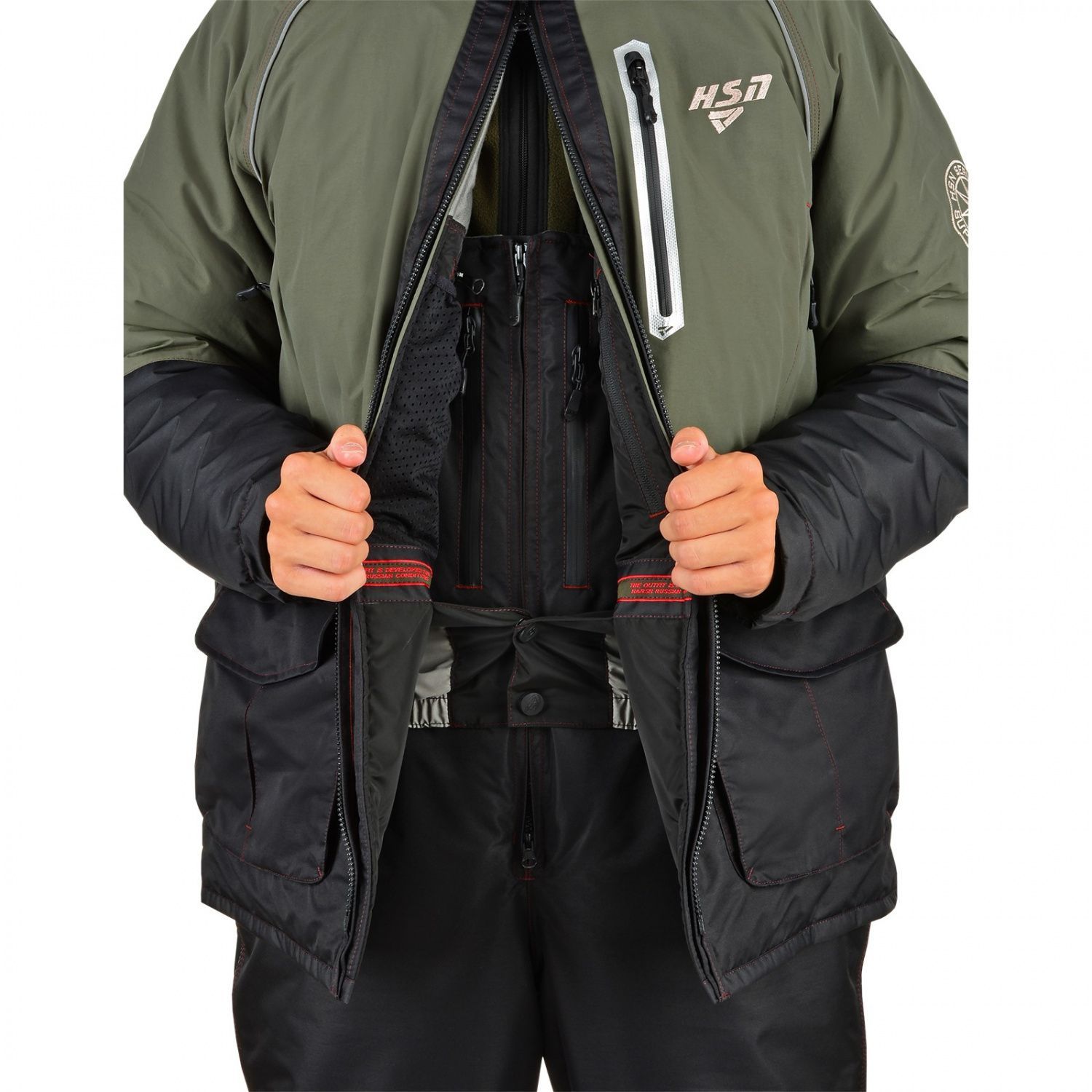 Костюм мужской зимний "Arctic VII comfort",  hardguard,  хаки (54-56/170) м
