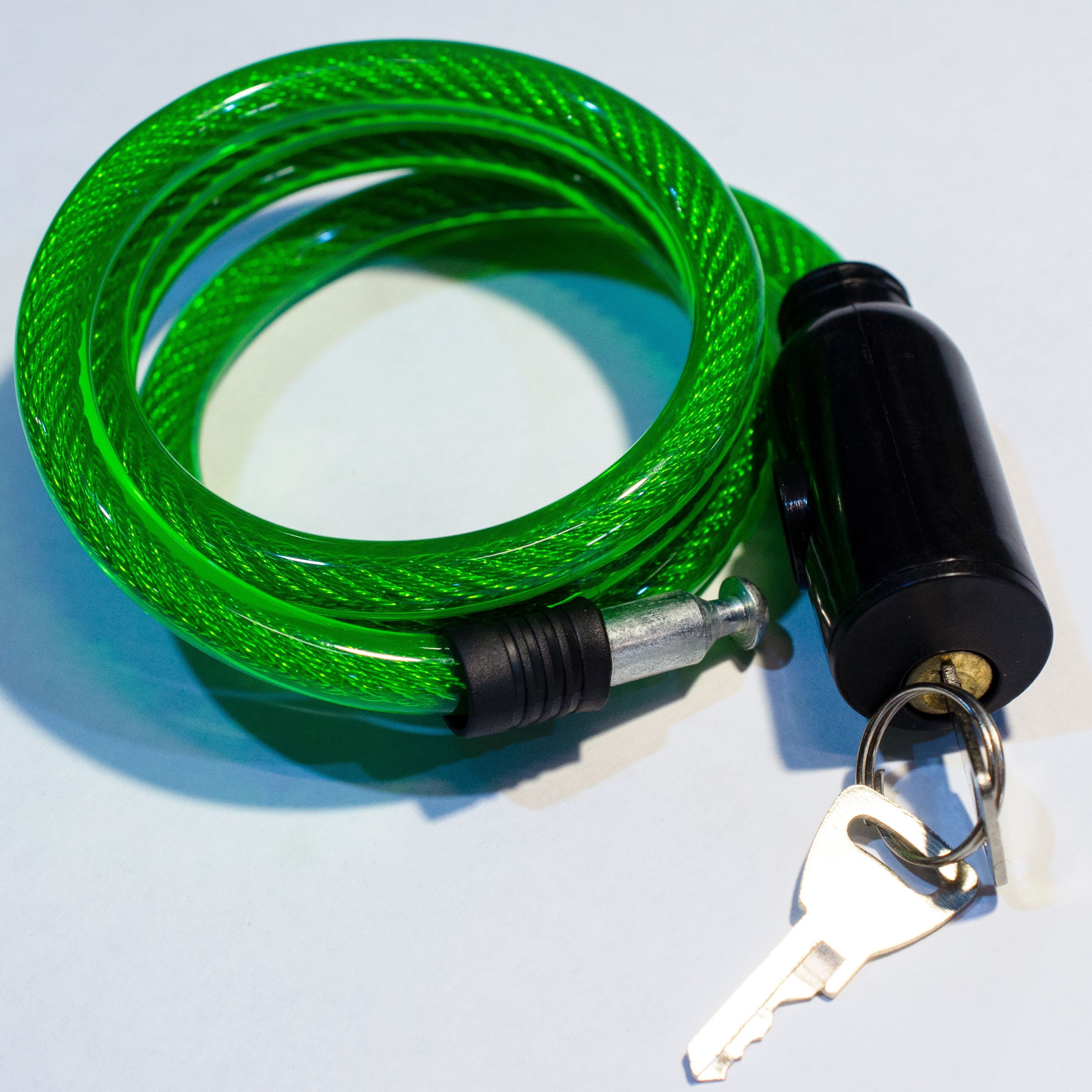 Трос-замок для велосипеда D=8мм,  L=1000мм