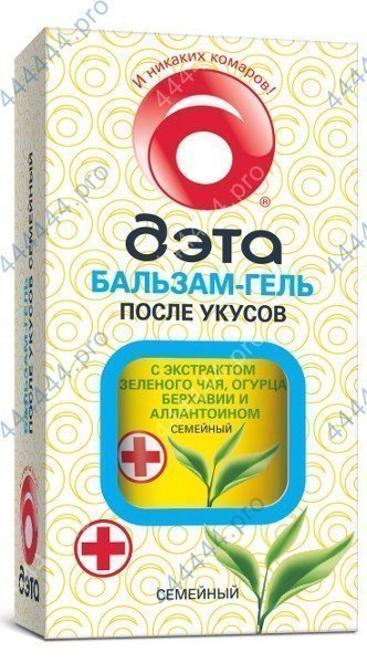 Бальзам-гель после укусов ДЭТА 20мл Семейный 