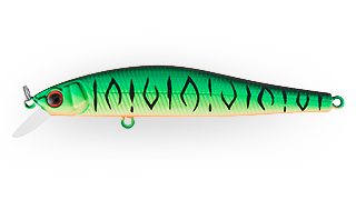Воблер Минноу Strike Pro Jumper 90SP,  90 мм,  10 гр,  Загл. 0, 8м.-1, 5м.,  Нейтральный,  цвет: GC01S Mat Tiger,  (EG-192B-SP#GC01S)
