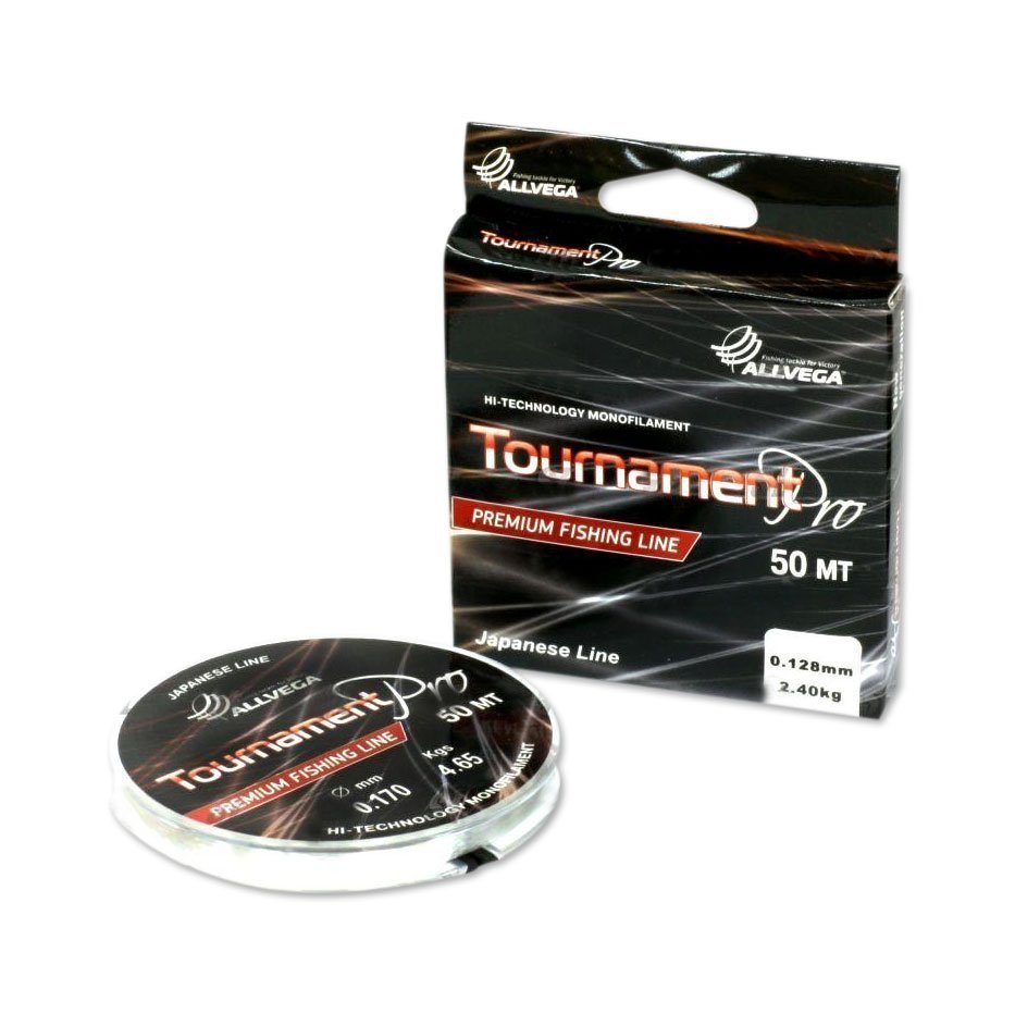 Леска ALLVEGA "Tournament Pro" 0,12мм (50м) (2,15г) прозрачная TPRO5012