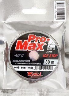 Леска Pro-Max Ice Stop 0, 104 мм,  1, 3 кг,  30 м,  прозрачная,  Barrier Pack (шт.)
