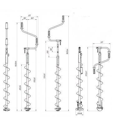 Ледобур ICEBERG-EURO 130R-1300 v3.0 правое вращение Тонар