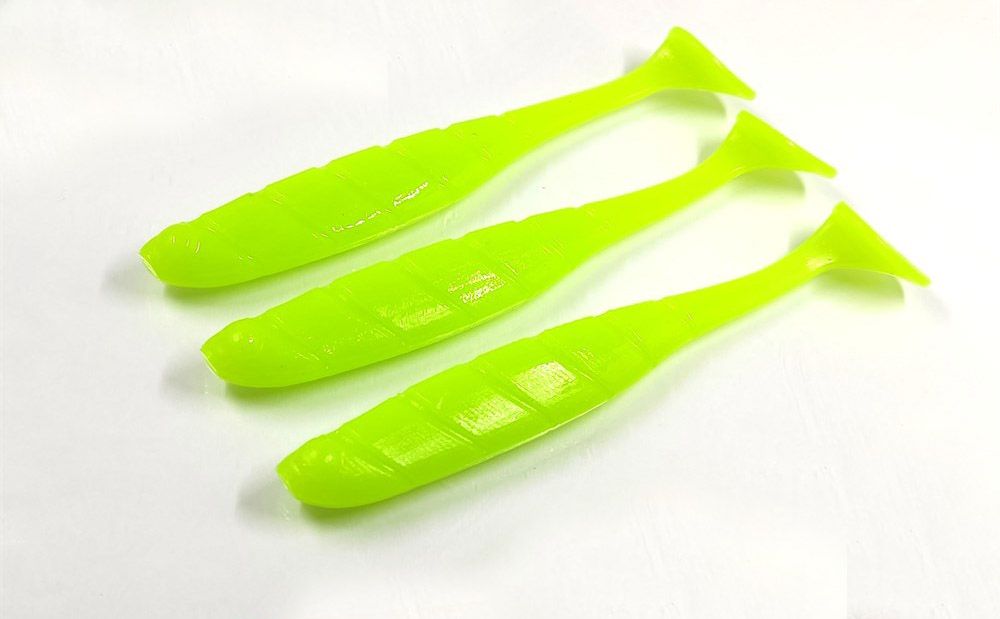 Силиконовая приманка RUMBA 7, 5"(190 мм) уп.3 шт.#122 Chartreuse