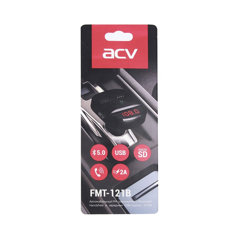 fm-трансмиттер acv fmt-121b (bluetooth)
