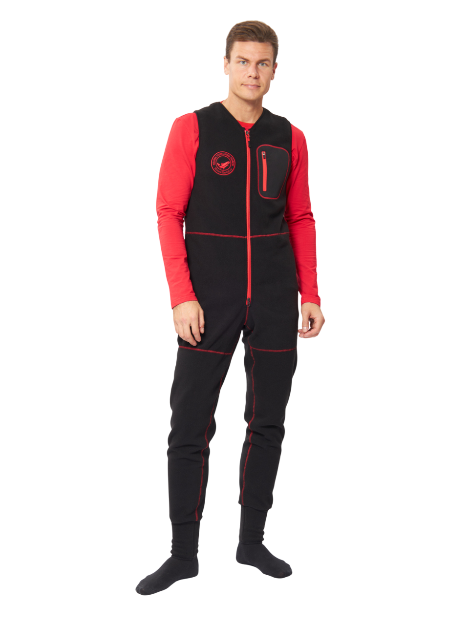 Полукомбинезон флисовый RiverRanger Bib черный XXXL м