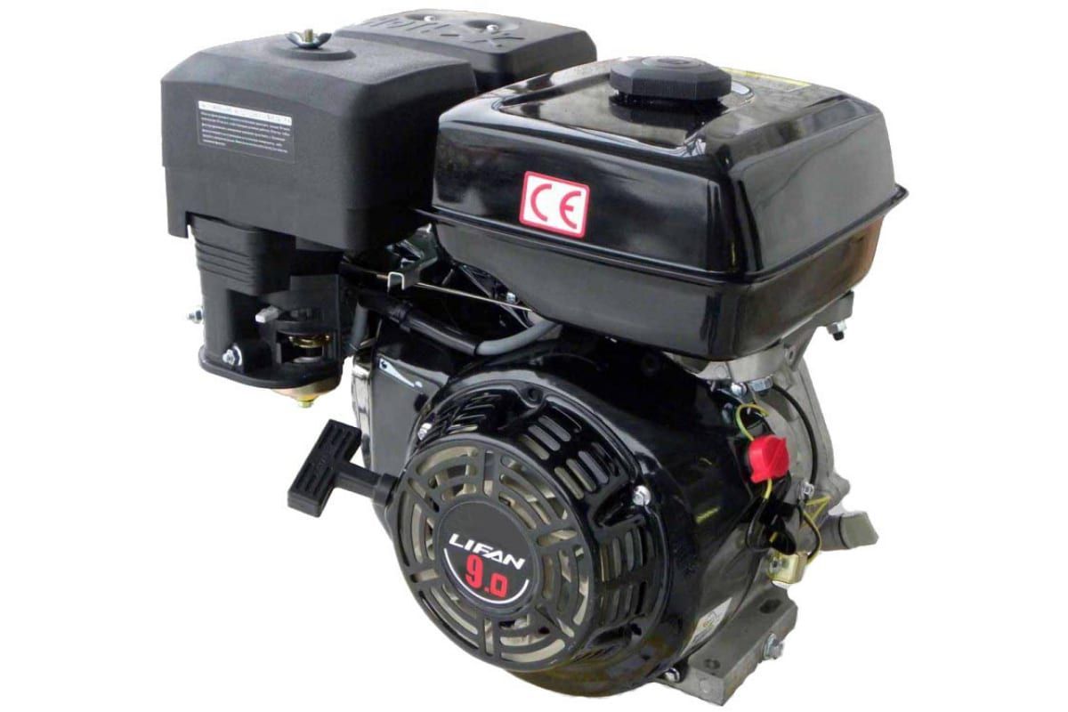 Двигатель Lifan 177F (9 л.с) мотобуксировщики вал 25 мм