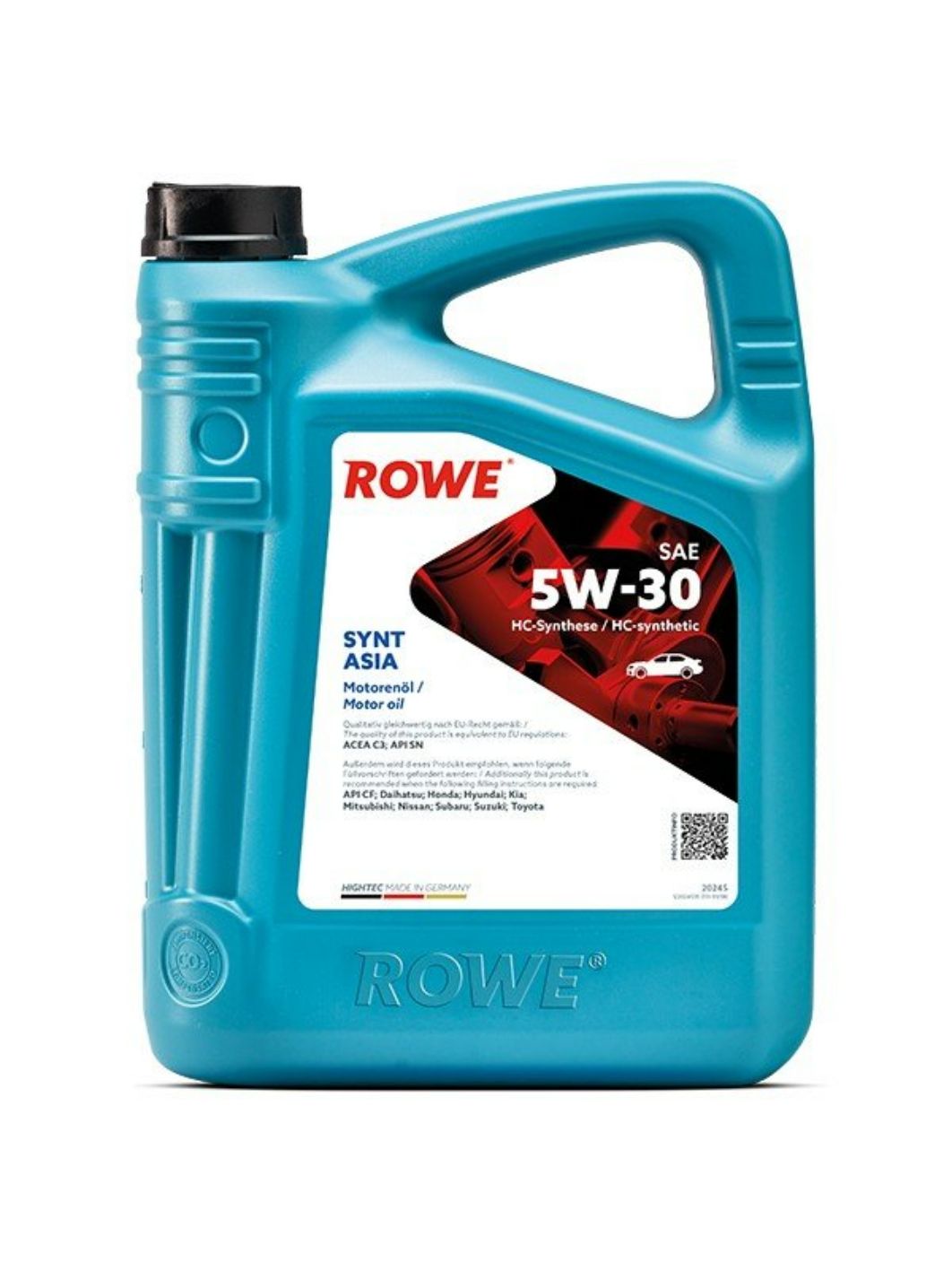 ROWE  HIGHTEC SYNT ASIA SAE 5W30 4L синтетическое моторное масло