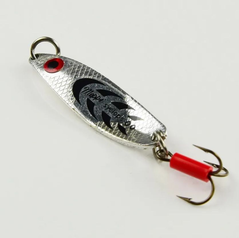 Блесна колеблющаяся Mepps SYCLOPS,  0,  Silver/Black