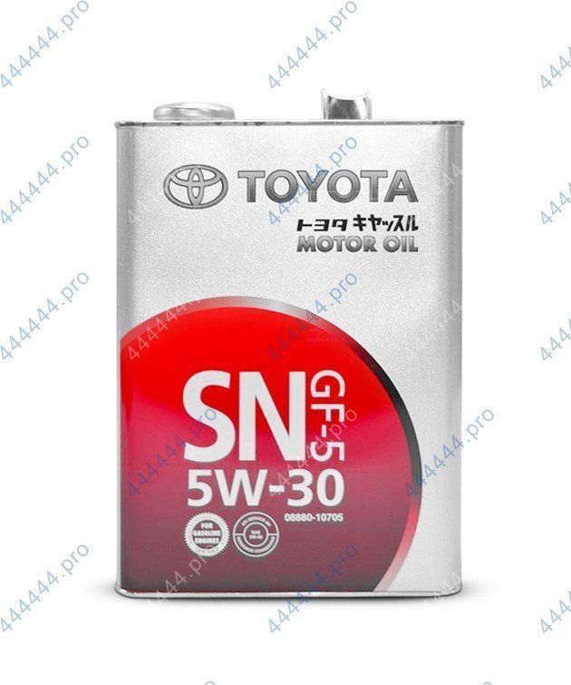 TOYOTA MOTOR OIL 5W30 SP/GF-6 4L 08880-13705 синтетическое моторное масло