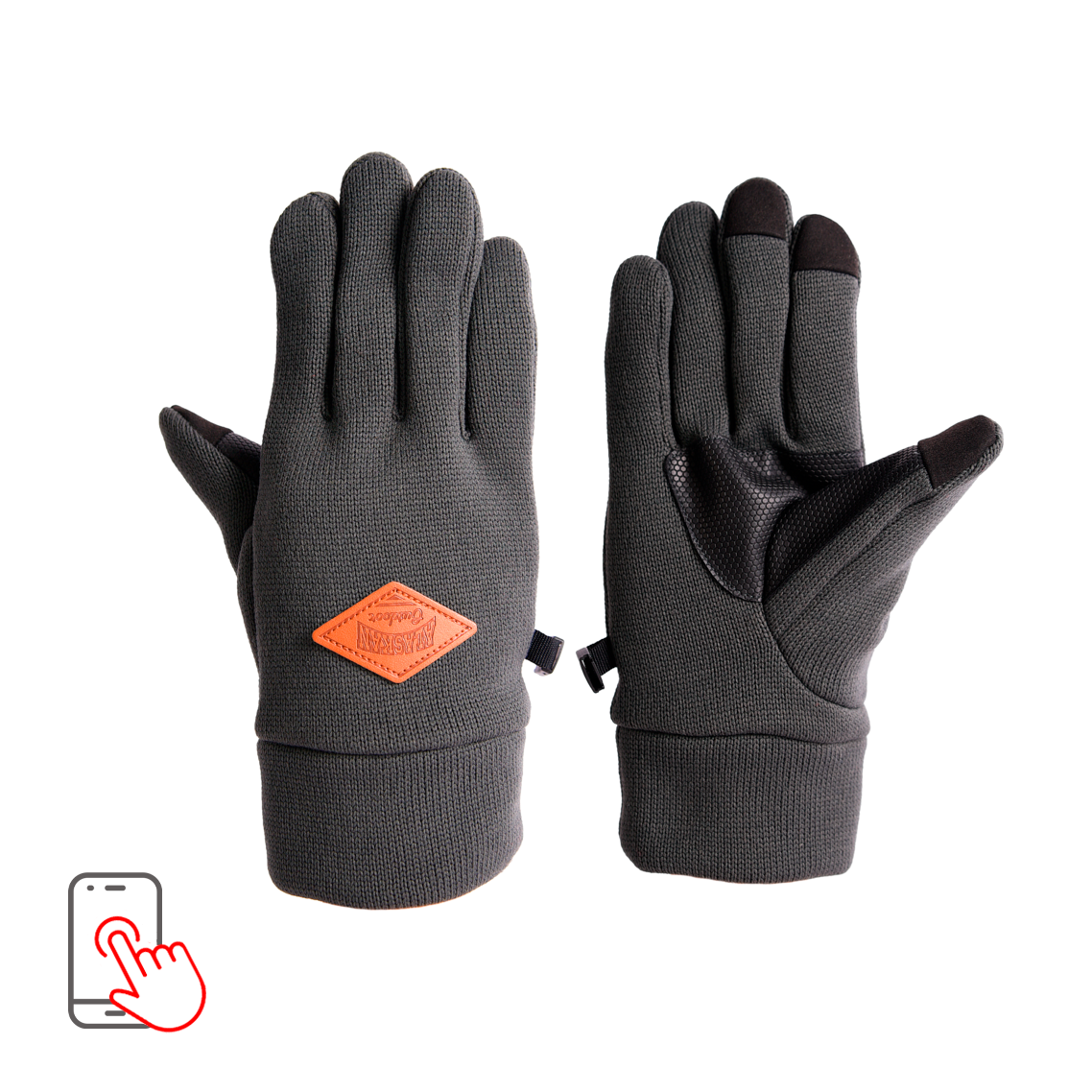 Перчатки Alaskan с флисовым подкладом XL серые (AG18508-XL) м