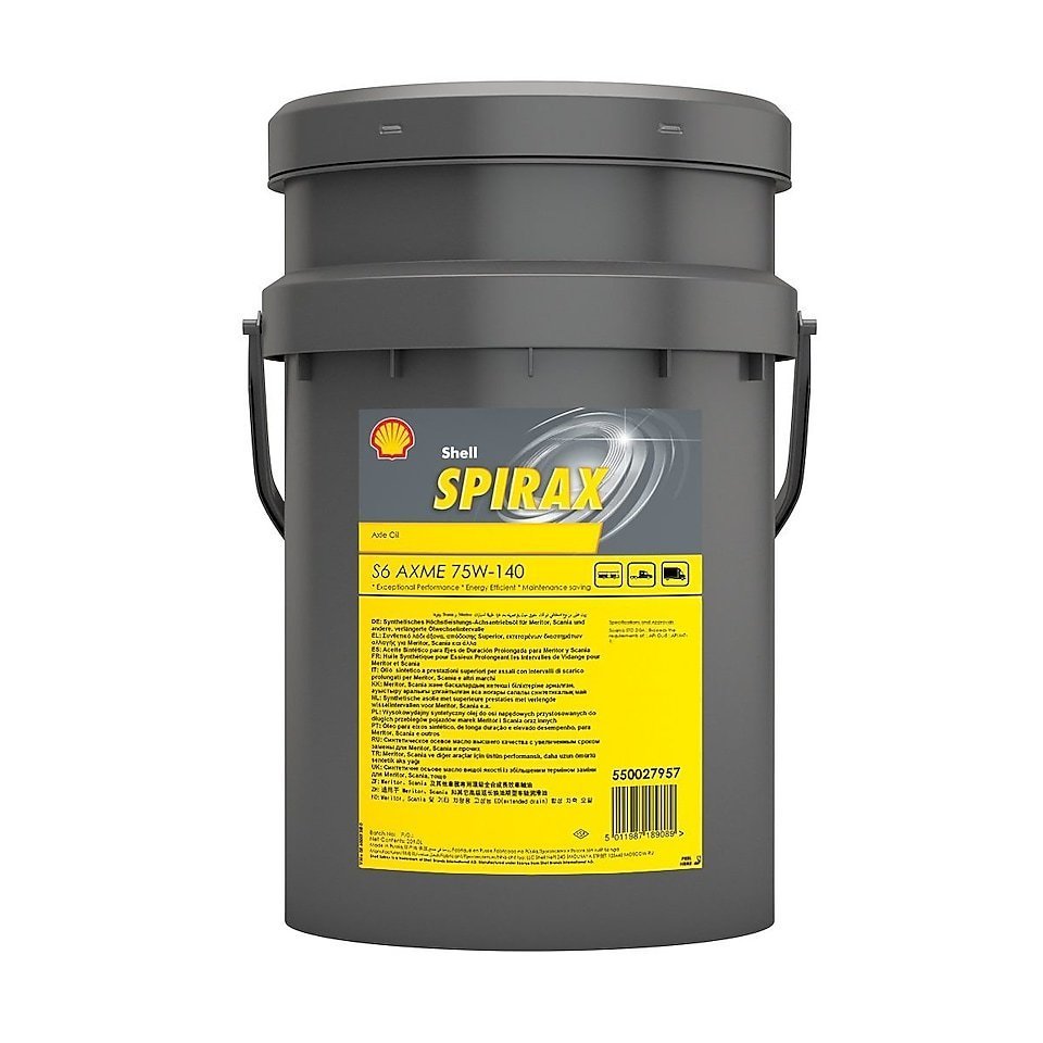 SHELL 75W140 Spirax S6 AXME GL-5 20л синтетическое трансмиссионное масло