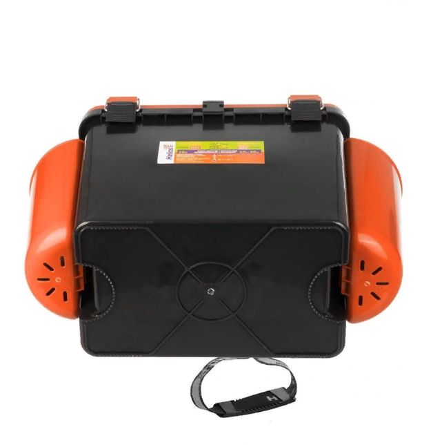 Ящик зимний "FishBox" односекционный (19л) оранжевый Helios