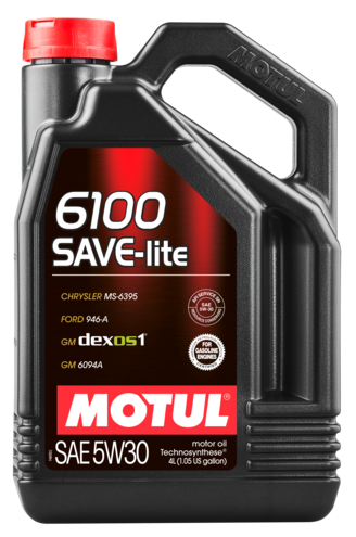 MOTUL 6100 Save-Lite 5w30 4L масло моторное 107957/113436