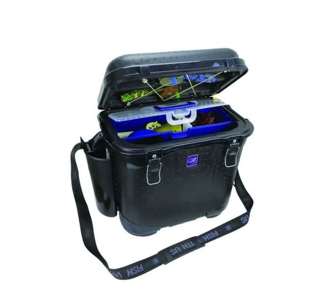 Ящик рыболова A-elita A_SputnikSilver black (в комплекте с коробкой для снастей)