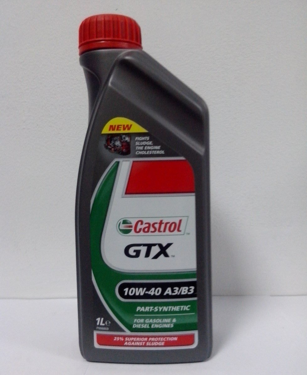 CASTROL GTX 10w40 1L полусинтетическое моторное масло