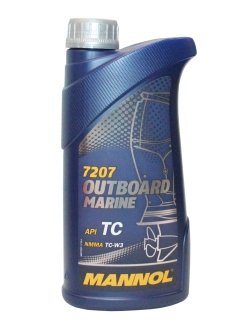 MANNOL Outboard Marine 2T  полусинтетическое масло для лодочных моторов 1L 7207/1412