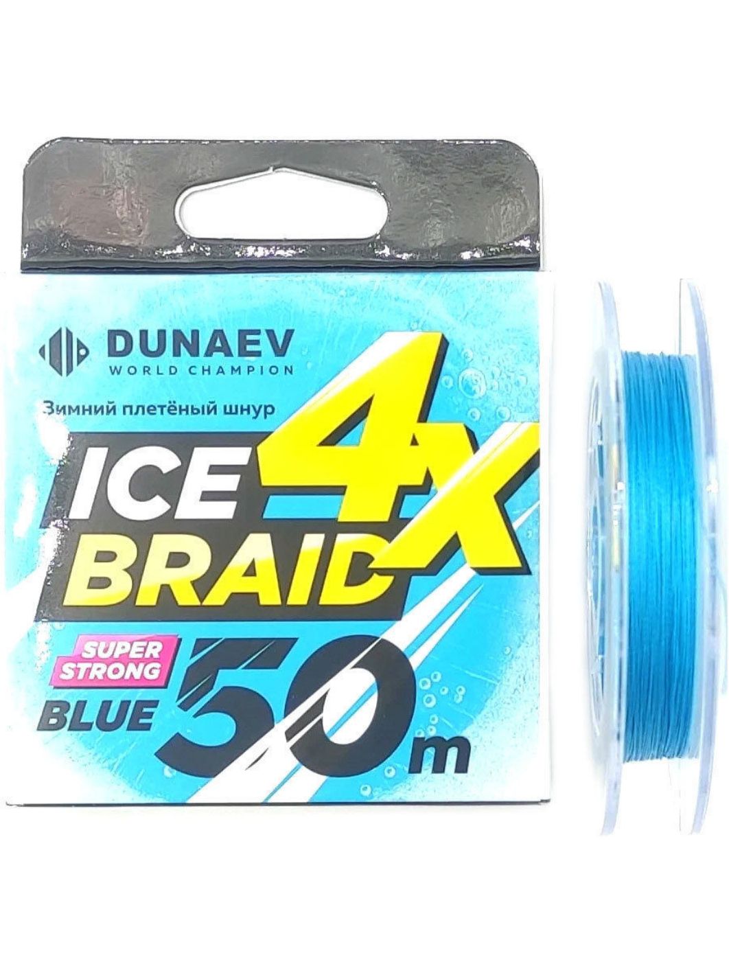 Шнур DUNAEV ICE BRAID PE X4 50м 0, 12мм