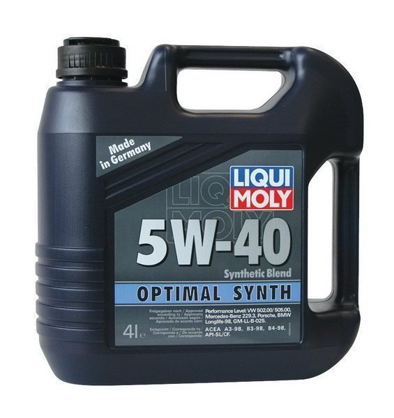 LIQUI MOLY "Optimal Synth" 5W40 4L синтетическое моторное масло 3926