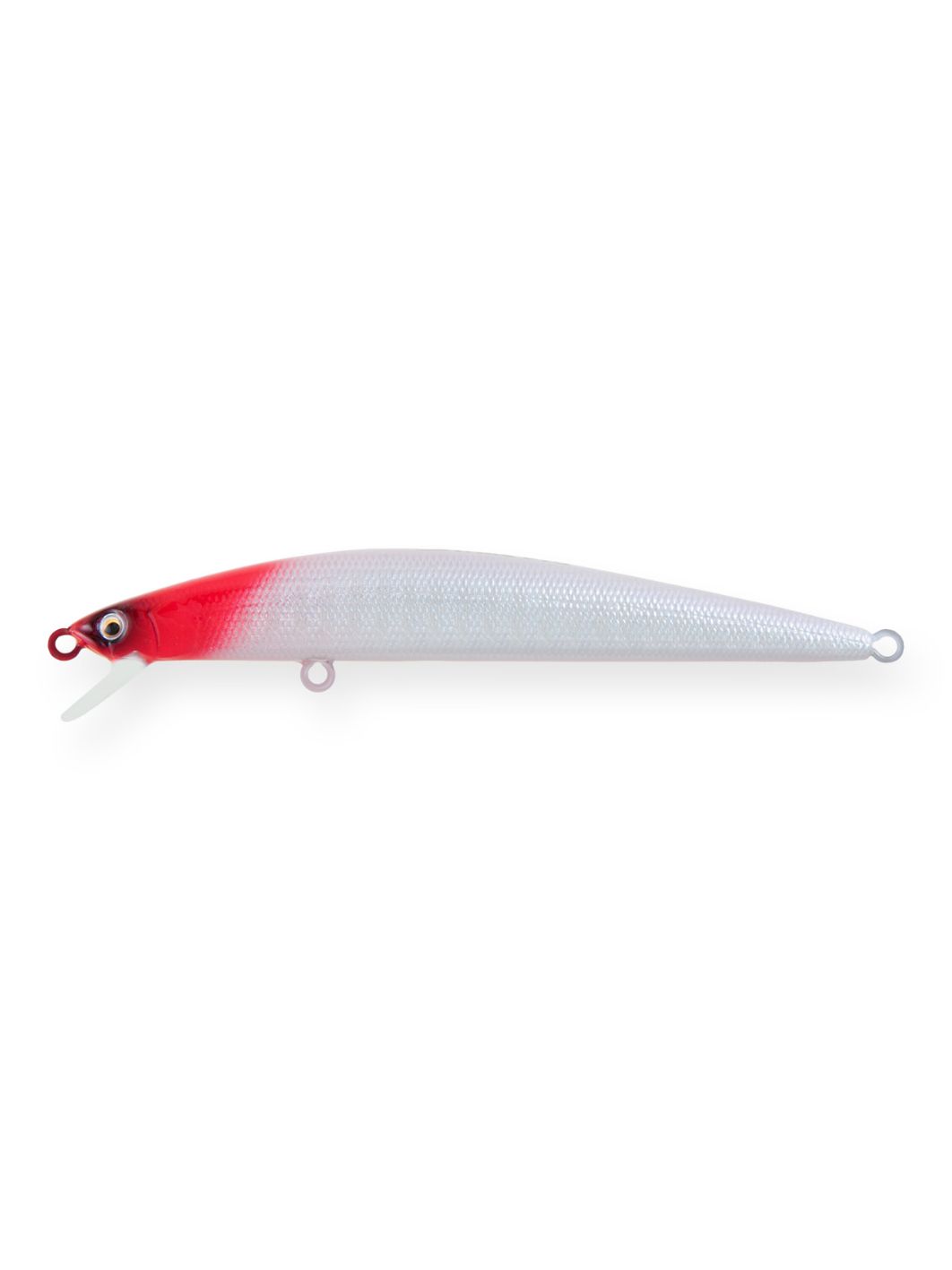 Воблер Минноу Strike Pro Slingshot Minnow 90,  90 мм,  7 гр,  Загл. 0, 3м.-0, 5м.,  Плавающий,  цвет: 022PPP-713 Redhead Silver,  (EG-146F#022PPP-713)