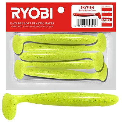 Риппер Ryobi SKYFISH (109mm), цвет CN002 (moon light), (3 шт)