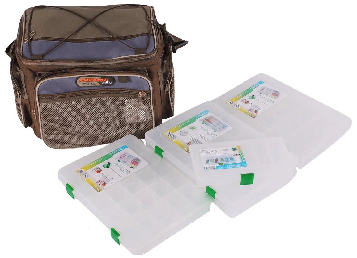 Сумка FisherBox C102 (в комплекте 4 кор. fisherbox: 310-2 шт,  310В-1 шт,  216-1 шт.)