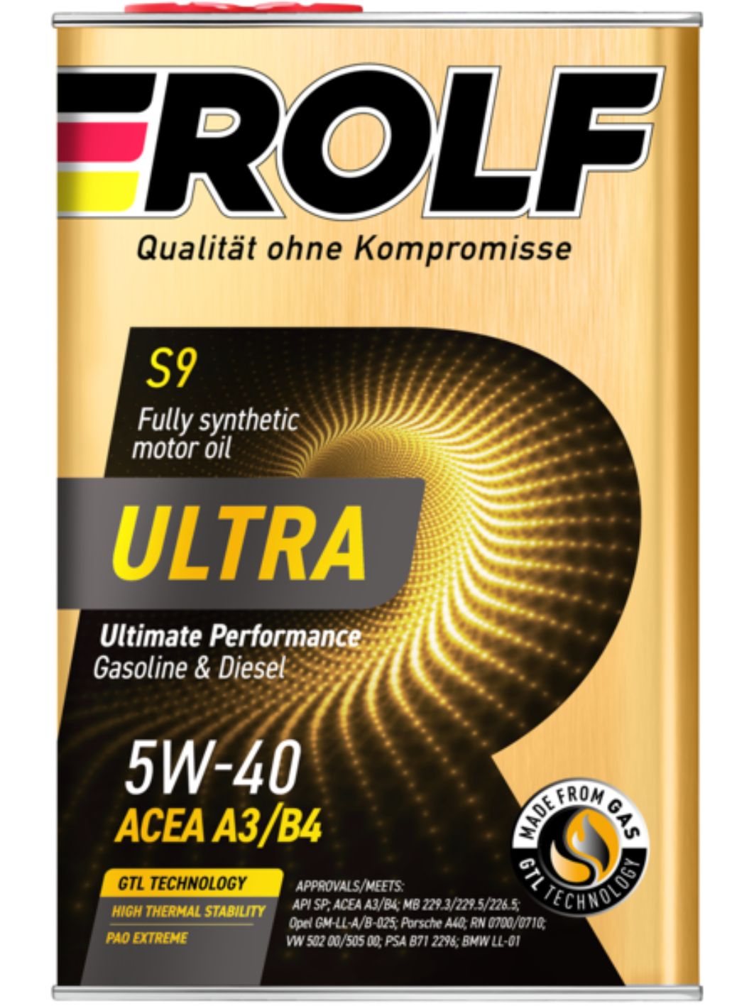 ROLF Ultra 5W40 A3/B4 SN/CF 1л синтетическое моторное масло