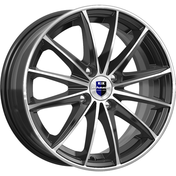 Литой диск K&K Пойнт бланк (КС884) 6x15/4x98 D58.6 ET35 алмаз чёрный 75091SK   комплект 4шт.