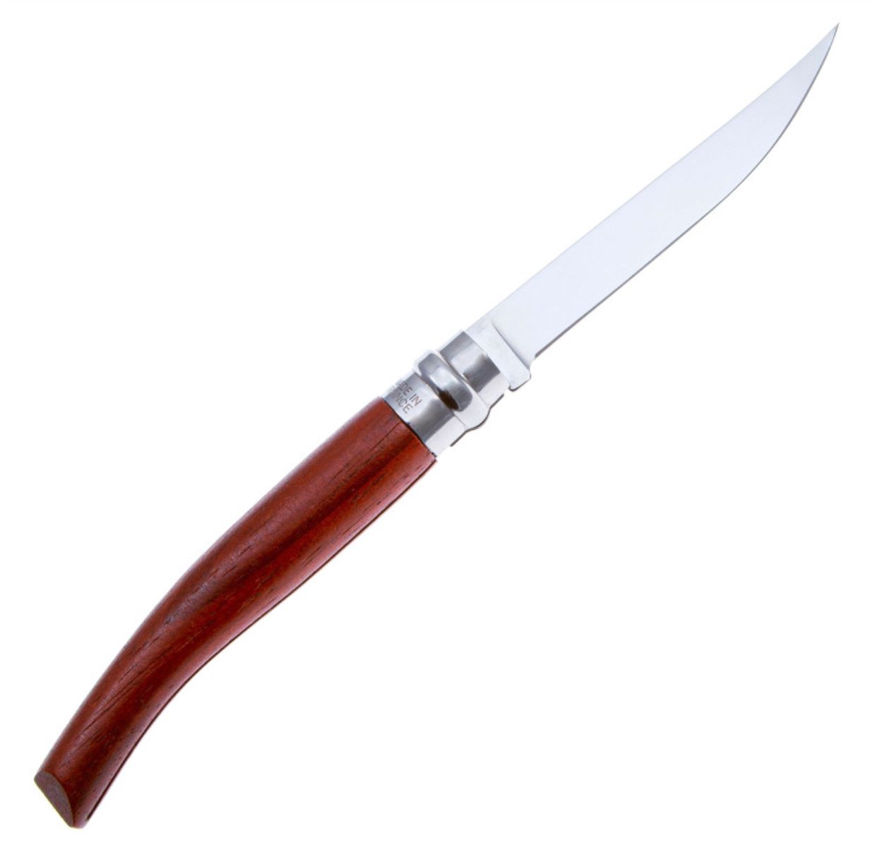 Нож Opinel серии Slim №10,  филейный,  клинок 10см,  нержавеющая сталь,  зеркальная полировка,  рукоять-падук