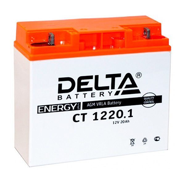 мото 12/20А DELTA CT1220.1 AGM  Аккумулятор зал/зар.