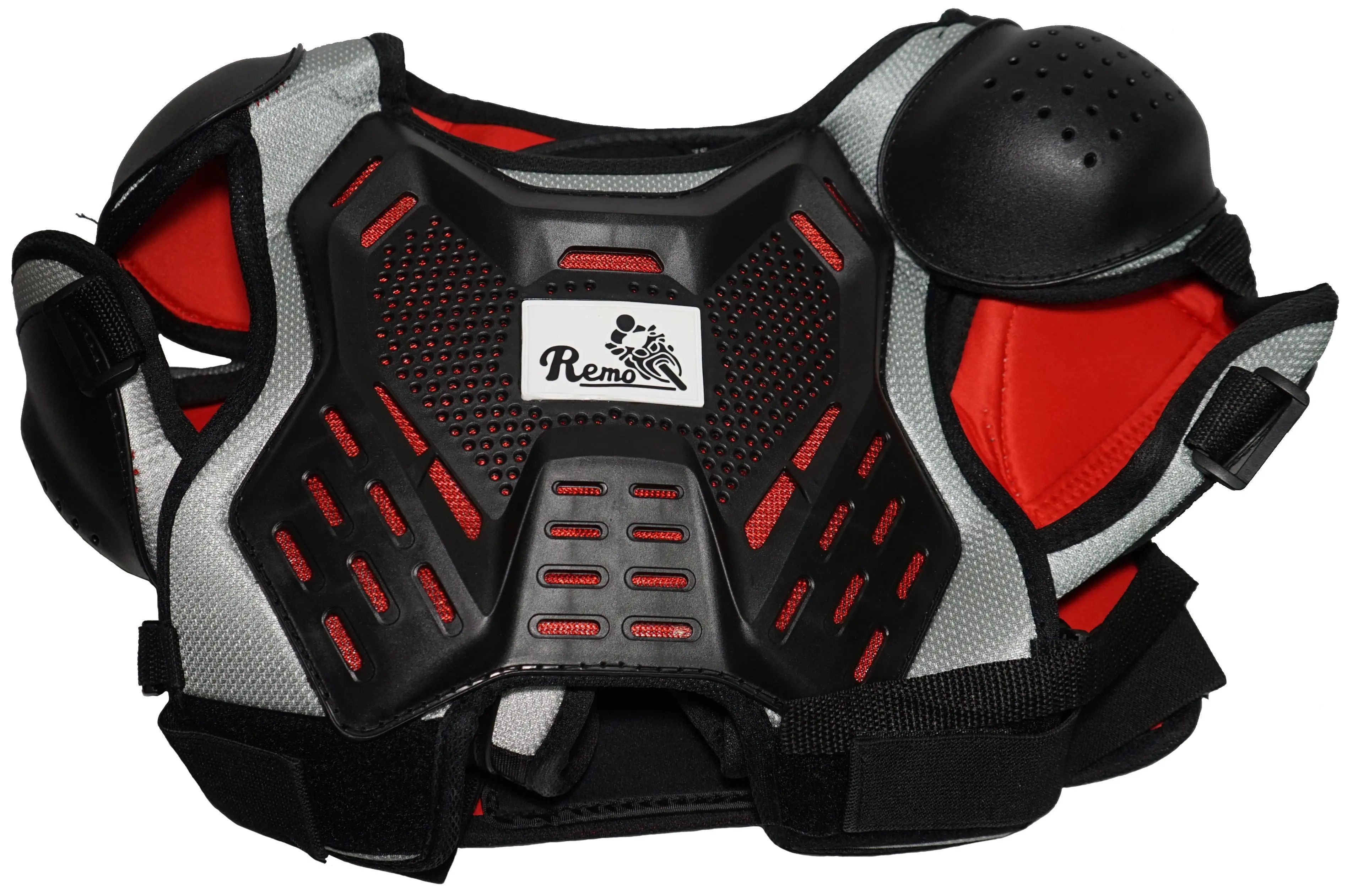 Черепаха детская REMO с плечами и локтями серый-красный S