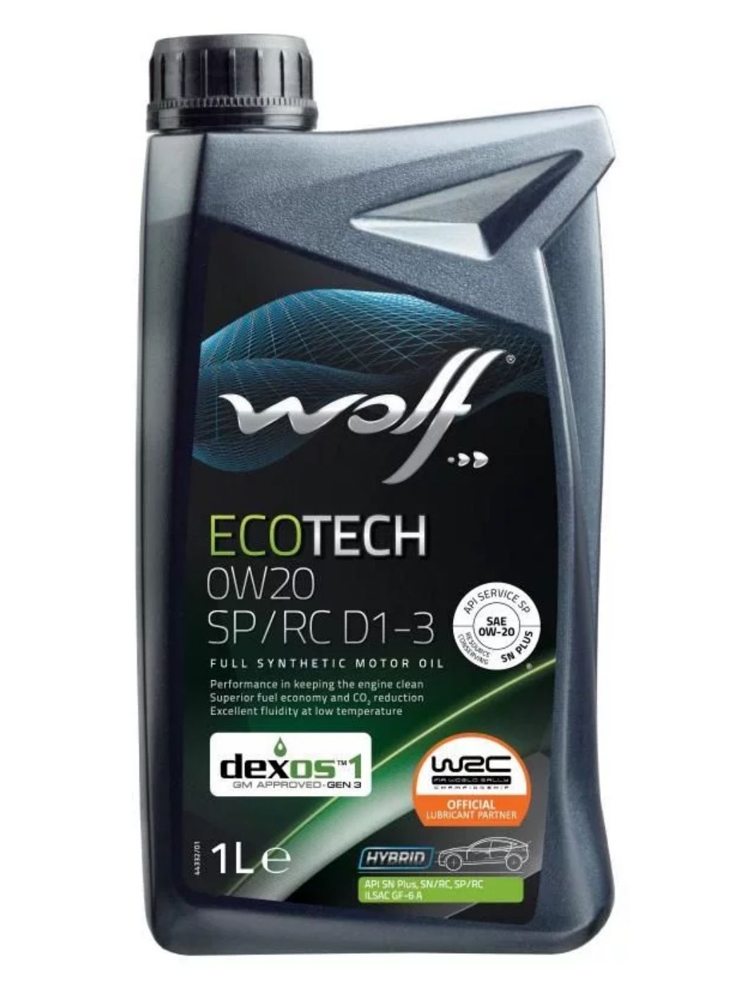 WOLF ECOTECH 0W20 SP/RC D1-3 1л синтетическое моторное масло