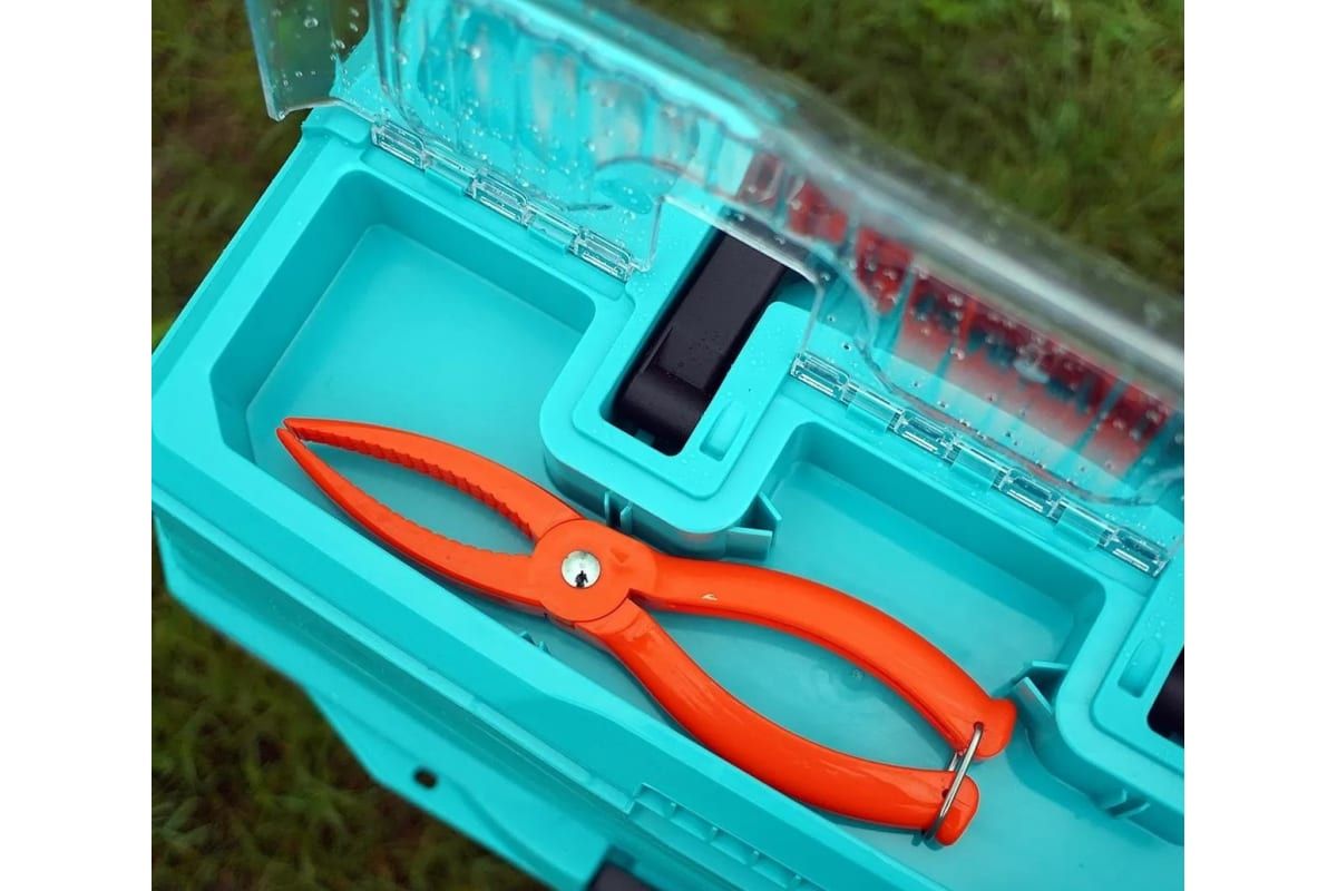 Ящик для снастей Tackle Box трехполочный NISUS бирюзовый