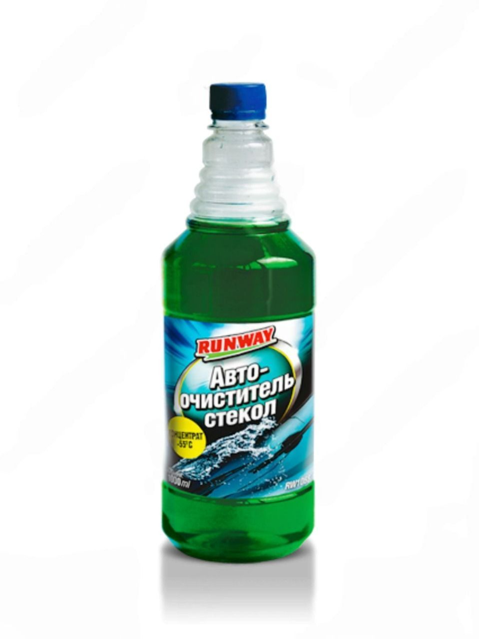 Очиститель стекла RUNWAY -55*С 1л бутылка концентрат зимний
