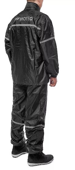 Дождевик MOTEQ WET DOG  раздельный куртка+брюки черный S