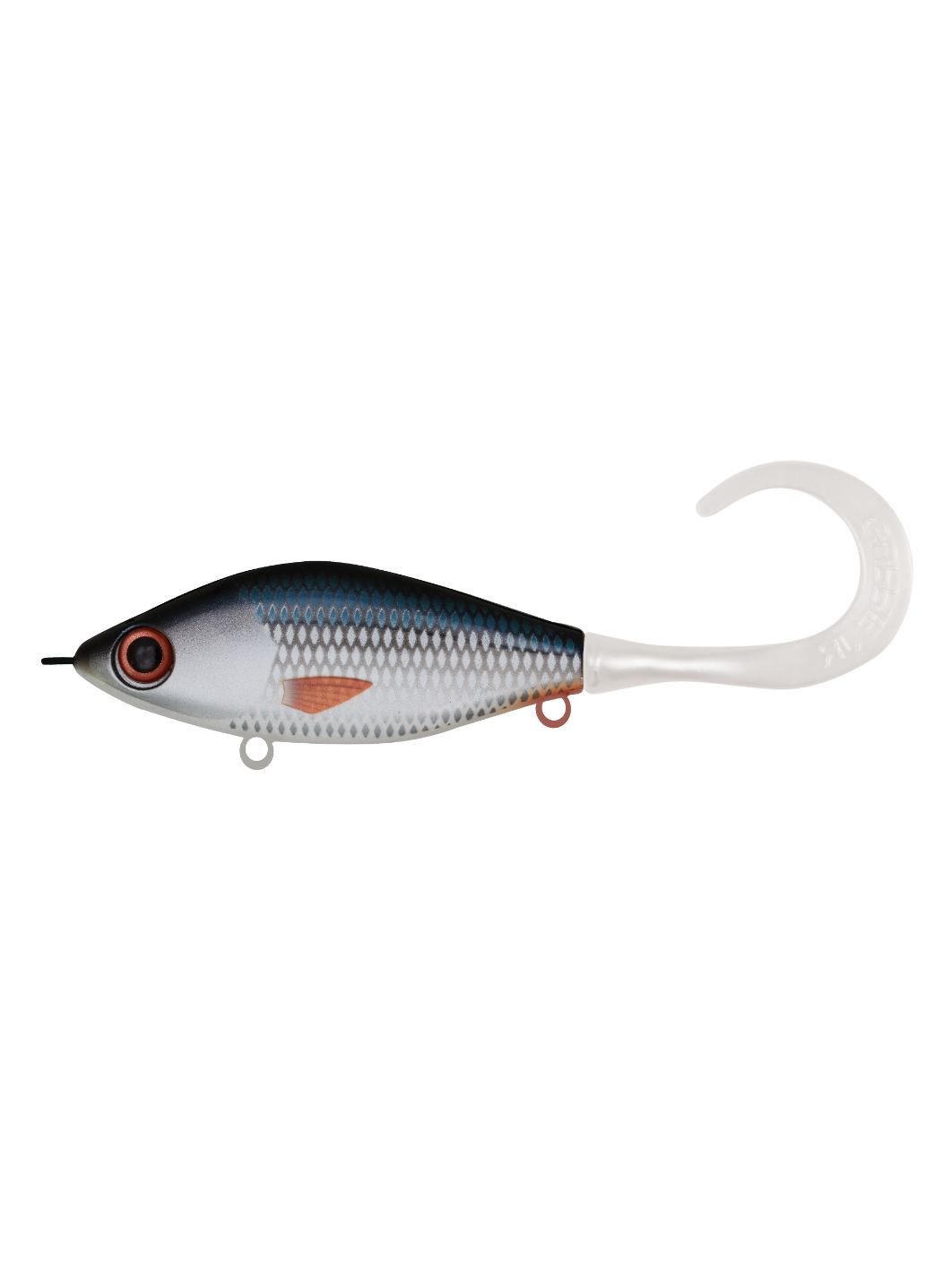 Воблер Джеркбейт Strike Pro Guppie Jr,  110 мм,  70 гр,  Загл. 0, 5м.-3, 0м.,  Тонущий,  цвет: C384F Whitefish,  WOLF COLOR,  (EG-208A#C384F)