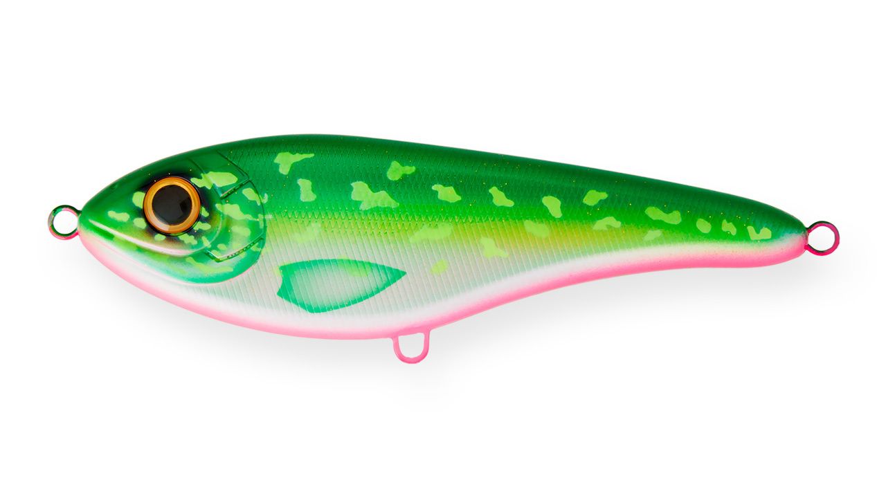 Воблер Джеркбейт Strike Pro Buster Jerk Sinking,  150 мм,  75 гр,  Загл. 0, 5м.-4, 0м.,  Тонущий,  цвет: AC450F Malaren,  WOLF COLOR,  (EG-048#C450F)
