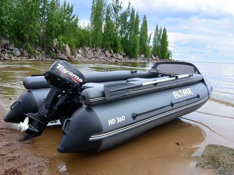 Лодка ALTAIR HD-380 ФБ серая