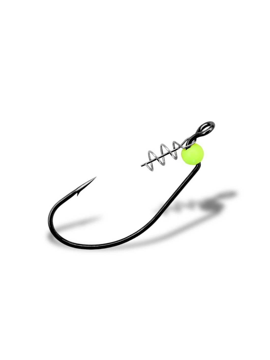 Крючки Gurza-WORM 101 LEHS №10 BN (5шт/уп)(Офсет, широкое ухо+Helix+Round Beads ) VANADIUM